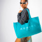 Large Ibiza Blue Tote Bag